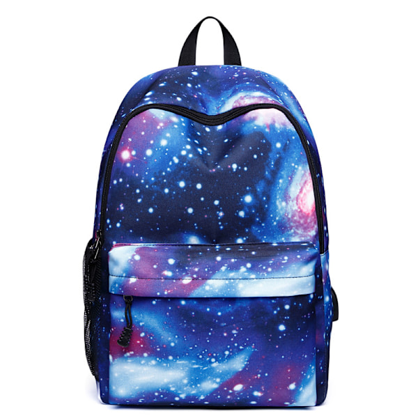 Starry Sky Ryggsäck USB Laddning Student Campus Skolväska