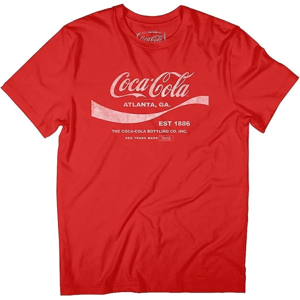 Coca Cola Drink 1886 T-shirt för män Red 3XL