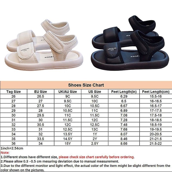 Unisex Outdoor Platta Sandaler Mode Komfort Atletisk Casual Skor Tjock Sula Sommarsko Beige EU 30=Tag Size 31