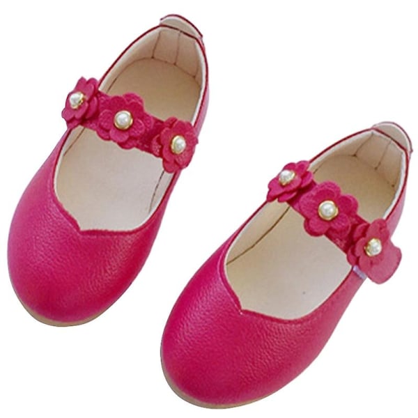 Flickor Pure Color Sandaler Casual Summer Shoes Closed Toe Flats Peach EU 32