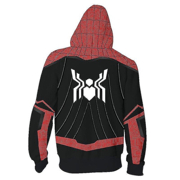 Vuxna 3d- printed Spider-man sweatshirts Toppar Jacka Kappa Huvtröja Kostym A18