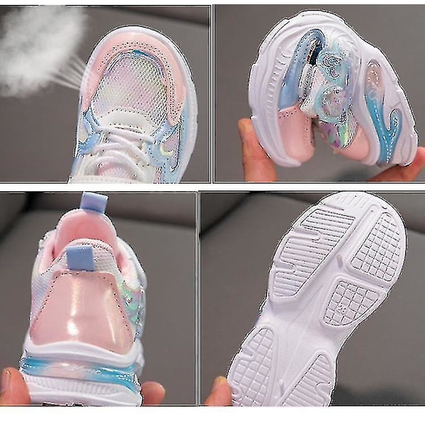 Barn Skor Sneakers Barn Flickor Prinsessan Elsa Casual Skor Junmai Purple 32