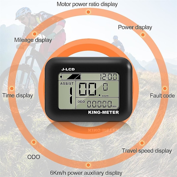 King-meter J-LCD Display Elcykel Instrument Monitor E-cykel Speeder Panel Led Tft Kit null none