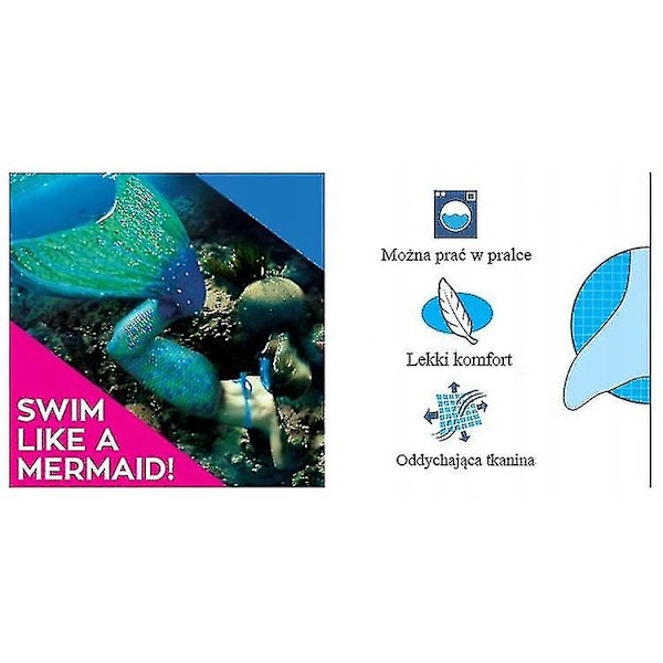 Mermaid Tail Baddräkt Vuxen Mermaid Baddräkt L