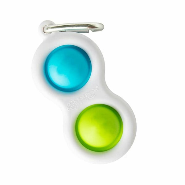 Simple Dimple Sensory Toy Silikon vändbräda Barn Vuxenpresenter 2pcs blue-green