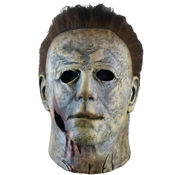 Halloween Michael Myers Skräck Latex Mask Huvudbonader Festrekvisita C