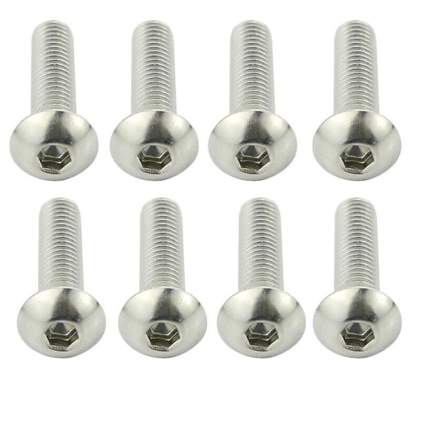 Passar för Honda Vfr800 1998-2001 Vfr 800 Motorcykeltillbehör Komplett komplett kåpa bultar Kit Rostfritt stål kåpa Clips Muttrar Silver