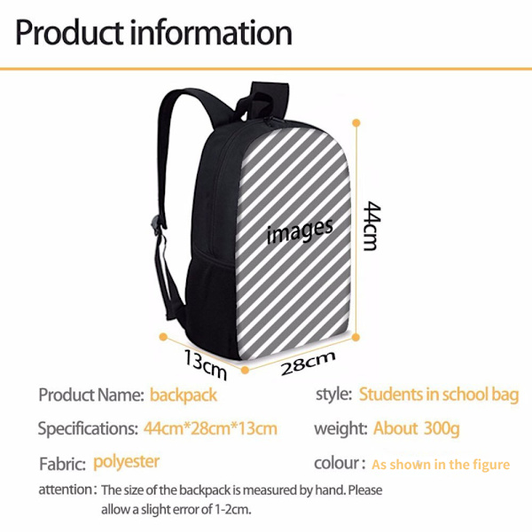 Strange och Strange Language Student Dubbel Ryggsäck stil 9 style 9 17 inch backpack