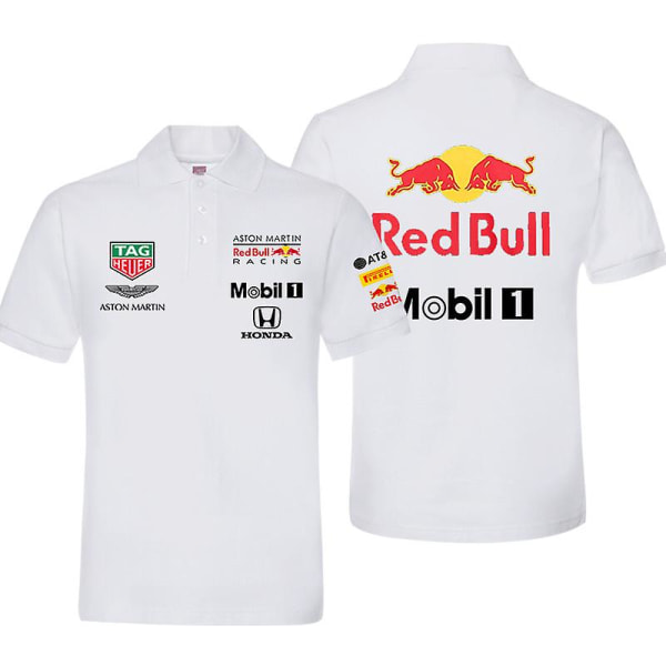 F1 Racing Dräkt Red Bull Racing Dräkt Kortärmad Vit 3XL