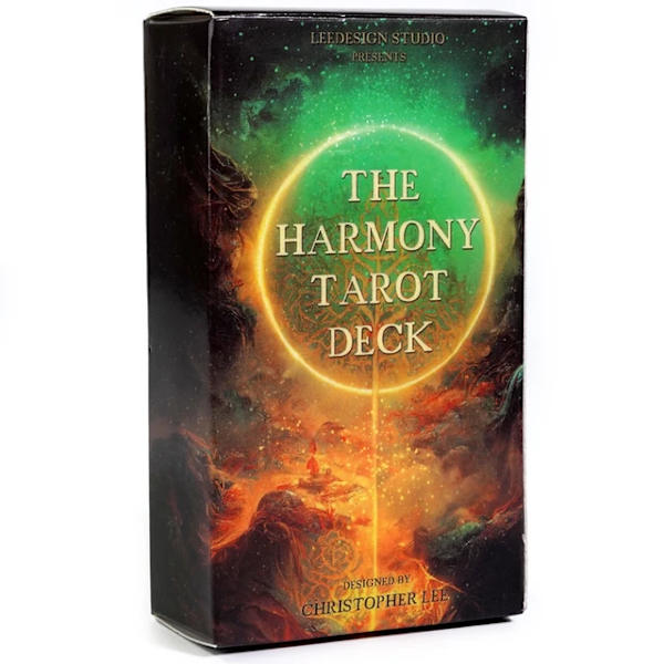 Nytt The Harmony Tarot Deck 78 unika designkort skapade genom att harmonisera de två världarna av AI och mänsklig kreativitet Brädspel Light Grey none