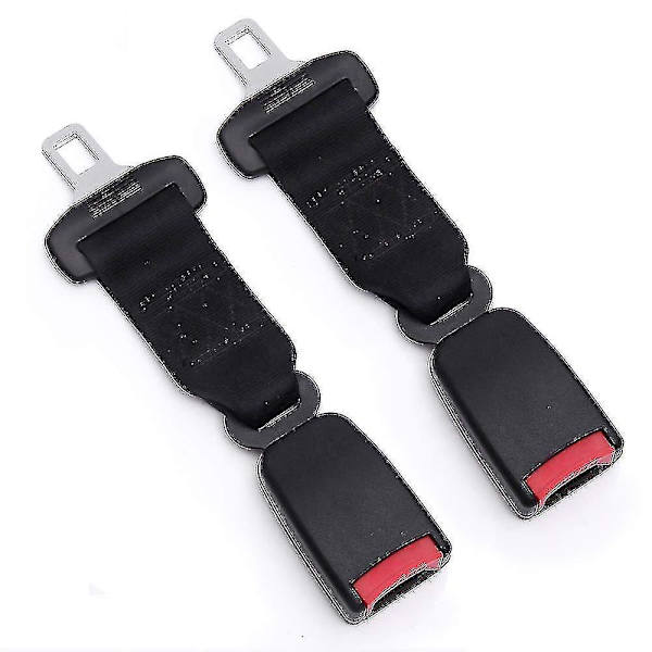Säkerhetsbälten 1/2 Pack Universal bilbältesförlängare Justerbar bältesförlängare 23cm grå 2st 23cm