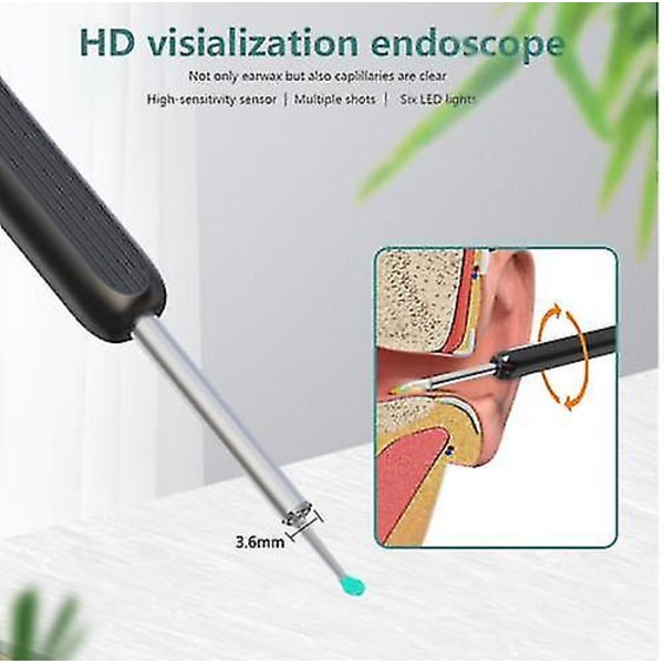 Wi-fi synlig vaxelimineringssked, USB 1080p Hd Load Otoscope null none