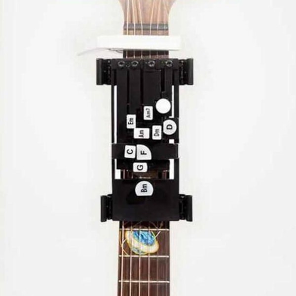 Klassisk gitarr Lärohjälpmedel Inlärningssystem Studera Öva Smärtsäker Finger Booster Ackord Tillbehör White