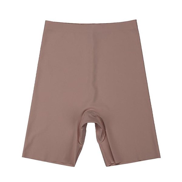 Flarixa Seamless Sports Shorts Dam Trosor Hög midja Mage Höfter Säkerhetsbyxor Slim Shaping Underkläder Ice Silk Boxer Z L White