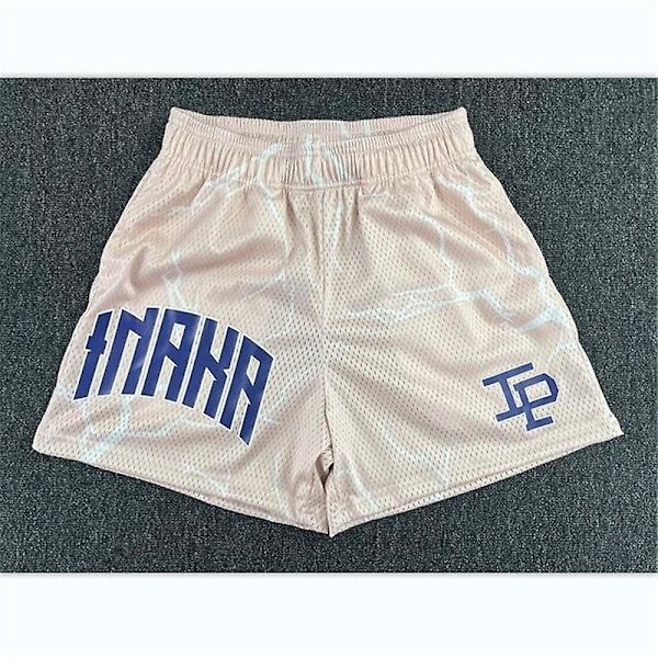 Inaka Power Shorts Män Kvinnor Klassiska Gym Basket Shorts Andningsbar Mesh En Lager Inaka Shorts Fa 20-4 none