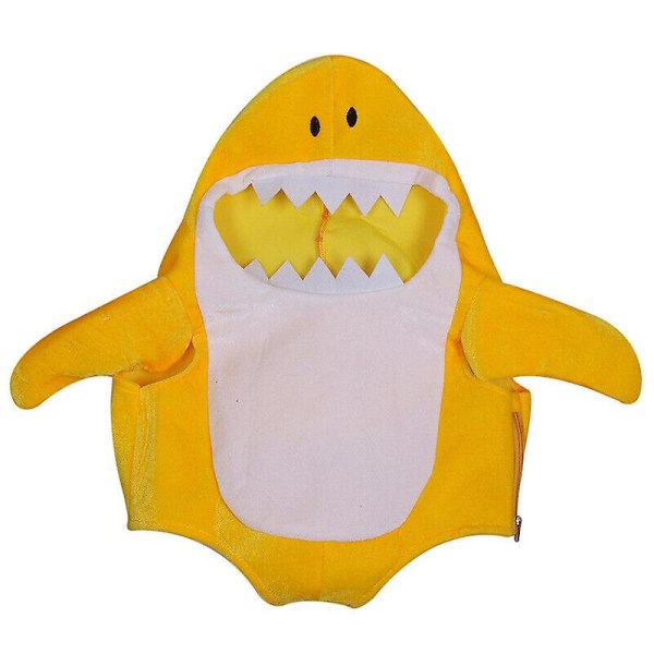 Barn Mamma Pappa Baby Shark Familjekostym Toddler Deluxe Pojkar Flickor Jumpsuit Yellow XS