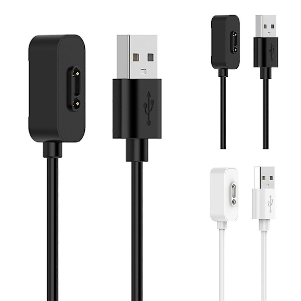 Smartwatch-laddare kompatibel med Xplora X4/x5, magnetisk ersättning för USB laddarkabel Tillbehör Passar till Xplora X5 Play Black 2 Pcs