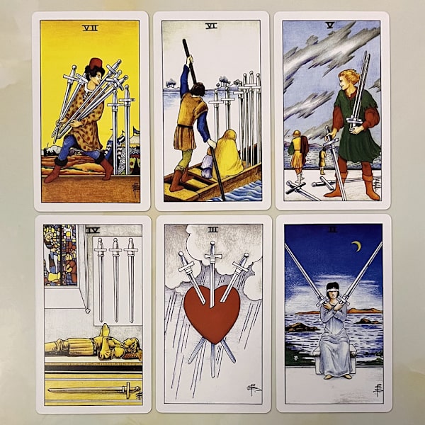 Classic Vit Oracle Tarot Card Spådomskort