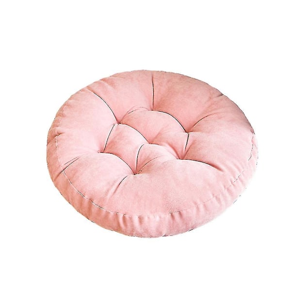 Runda stolskuddar Tjockare Mjuk rund kudde Kudde Fåtölj Bälteskudde Kan användas för soffa Balkong Trädgård Flerfärgad Pink 55cm