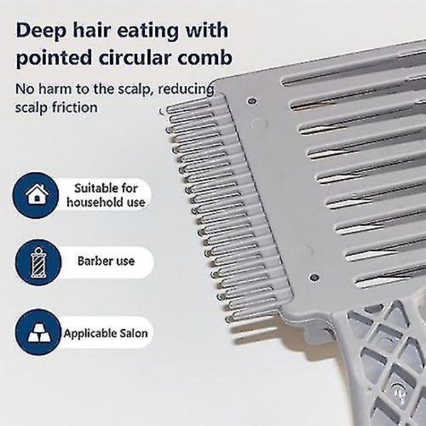 Barberfade kammar, böjd positioneringskam, hårklippskam, hårklippskam med gradientdesign null none