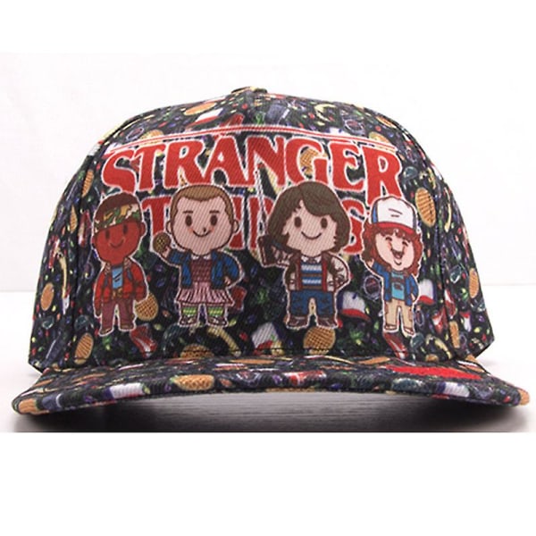 Stranger Things 4 Hat Peaked Cap Baseballkeps Visir - C