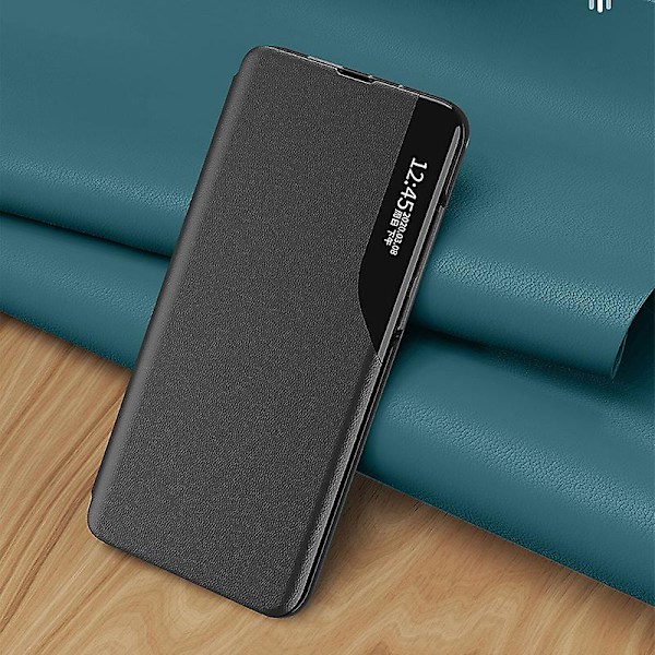 For Honor 90 Lite 5g/x50i 5g View Window Phone case Pu Läder Stötsäkert Stand Cover Sapphire