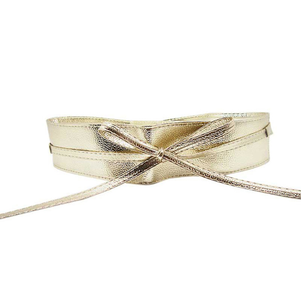 Naievear midjebälte fast mjukt konstläder med brett midjeband för kvinnor Beige Straps style