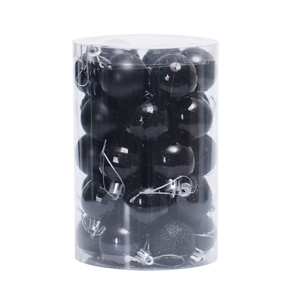 34 st Julgransdekorationskulor 4cm Julgransdekorationskulor black