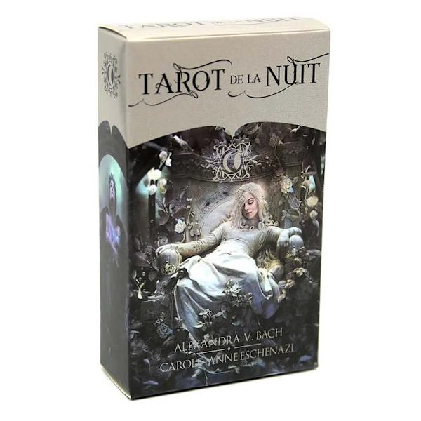Tarot de la Nuit-kort A 78-deck Oracle English Divination Edition Borad Spelar spel Light Grey none