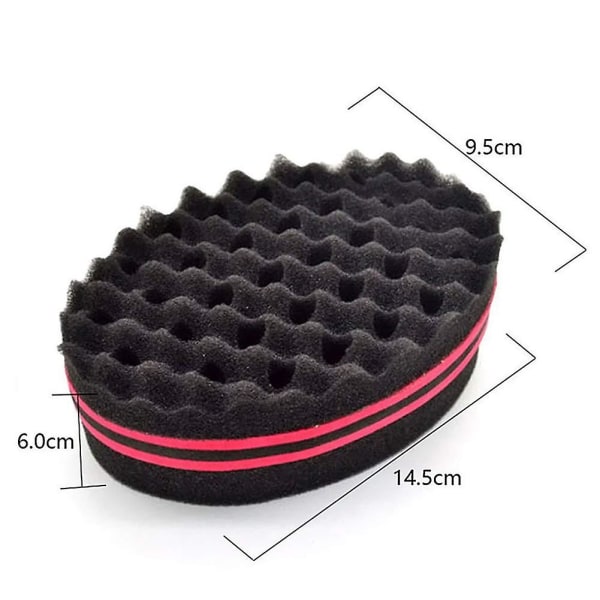 Hair Twist Sponge, Afro Curl Sponge Big Holes Barber Hair Brush Svamp null none