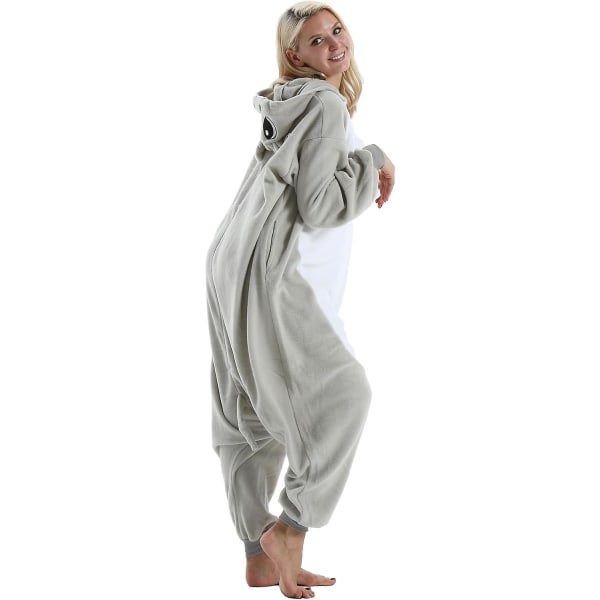 Tecknad Hippo Pyjamas Djurdräkt Jumpsuit Halloween Cosplay L