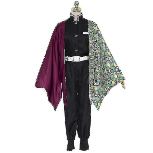 Kids Demon Slayer Animation Kostym Tanjirou Nezuko Outfit Set -autoeuro Tomioka Giyuu 4-5 Years