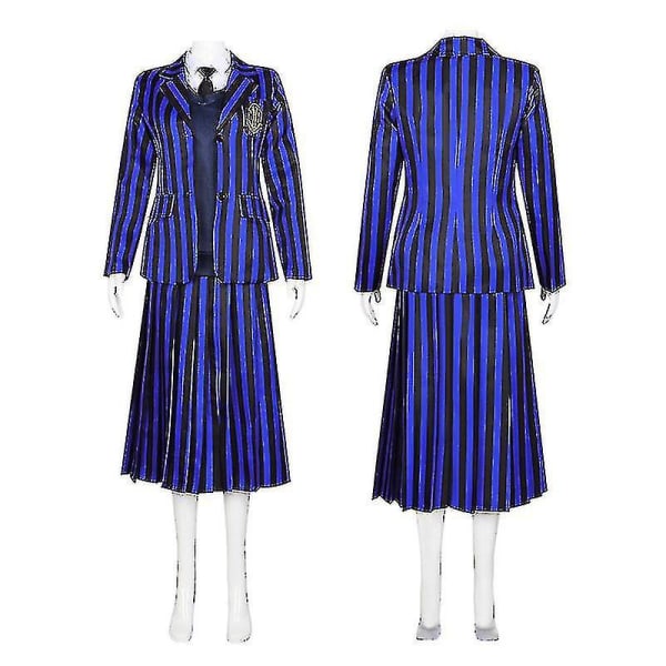 Onsdag Cosplay kostym Enid Sinclair klä upp för vuxna Barn Nevermore Academy School Uniform Halloween Carnival kostym Full set 130