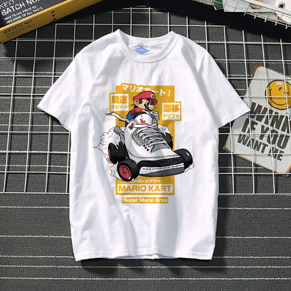 Mario anime perifer T-shirt för män och kvinnor T-shirts 5# 5# Children's M