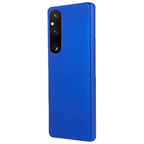 För Sony Xperia 1 V Stötsäker gummibelagt hård case Skyddande cover Blue none