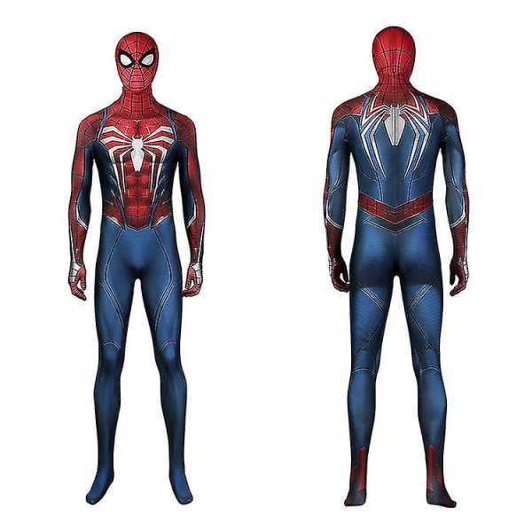 Män Pojke Spider Man Cosplay Kostym Party Jumpsuit Ps5 Spider-man 2 Finklänning XL