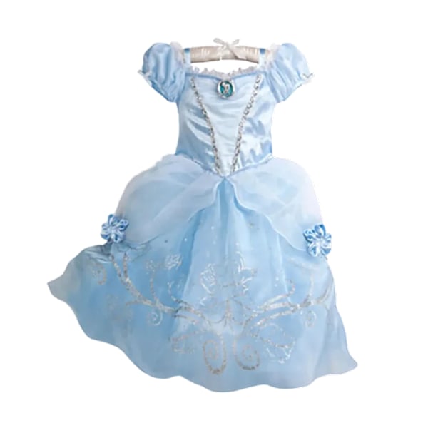 Disney Frozen Kostym Barn Elsa Prinsessklänning Anna Rapunzel Cosplay Kostym Baby Flickor Födelsedagsfestkläder 2-10 År Cinderella Dress 2 Years