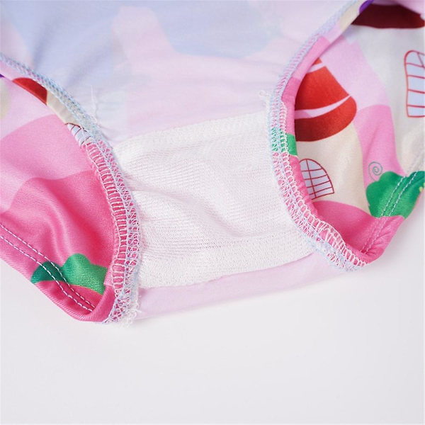 Turning Red Print Baddräkt Barn Flickor Slip Monokini One Piece Baddräkt Baddräkt 3-4 Years