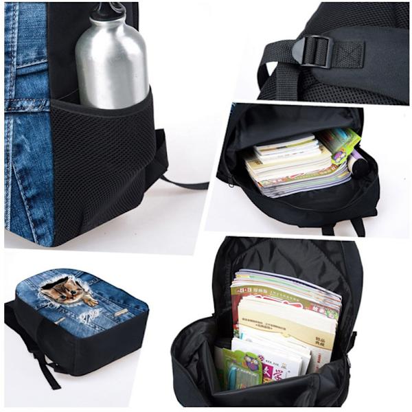 Strange och Strange Language Student Dubbel Ryggsäck stil 9 style 9 17 inch backpack