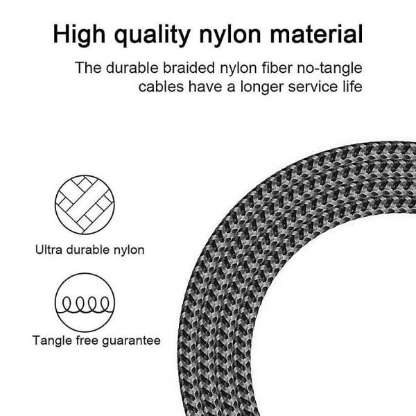 USB C Lightning Kabel 1m, Nylon Laddningskabel Power Snabbladdningsläge Kompatibel med Iphone 11/11 Pro / 11 Pro Max / Xr / Xs Max null none