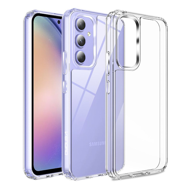 Htwon för Samsung Galaxy A54 5G Case Stötsäkert, mjukt TPU- cover, genomskinligt