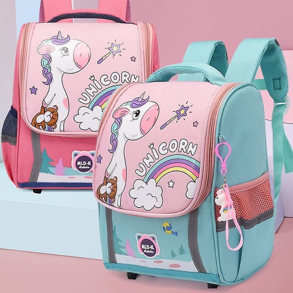 Söt dinosaurie barn grundskoleryggsäck 1 årskurs sac a dos pack pojkar tecknade skolväskor för barn väskor mochila hombre Large dark purple none