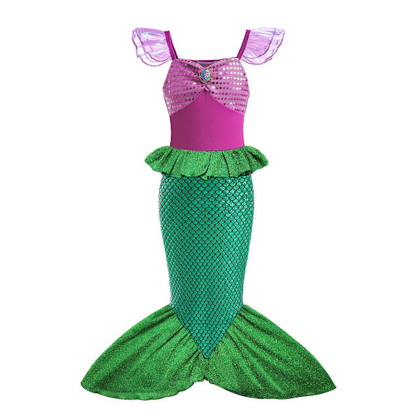 Disney Frozen Kostym Barn Elsa Prinsessklänning Anna Rapunzel Cosplay Kostym Baby Flickor Födelsedagsfestkläder 2-10 År Mermaid Dress 20 4 Years