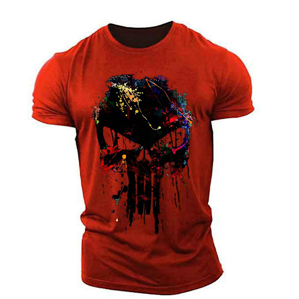 Herr Vintage T-shirts 3d Vinking Tryckt Street Retro Sparta Kortärmad Hip Hop Toppar Oversized Tee Shirt Man Lös Kläder Z 5XL cskl-02