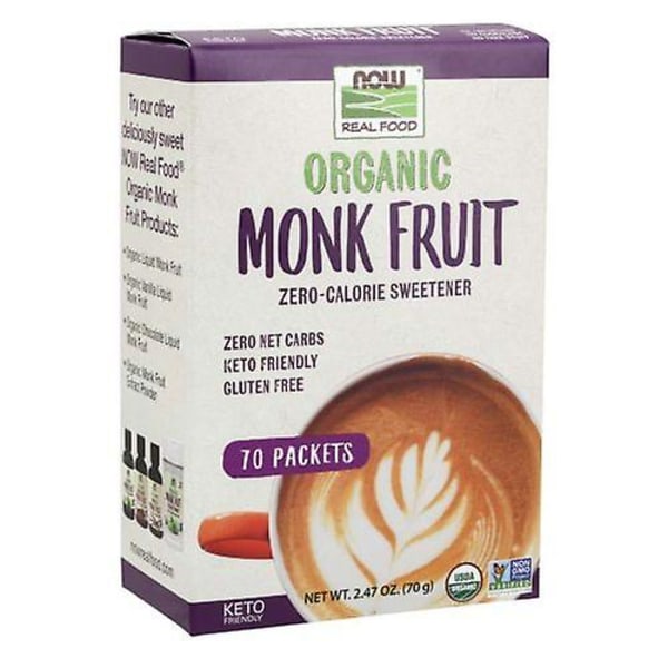 Now Foods ekologisk munkfrukt, 2,47 oz (förpackning med 1) null none