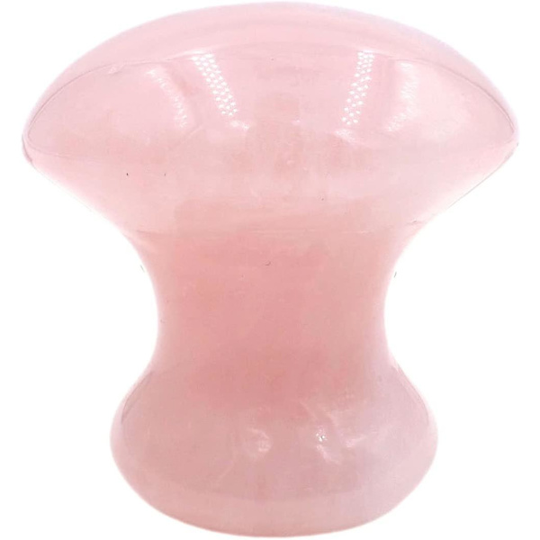 Gua Sha Massagverktyg, 2 st Svampformad Rosakvarts / Grön Aventurin Jade Sten Kristall Guasha Skrapsten null none