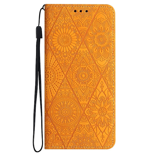 Etniskt präglat case för iPhone 15 Pro Yellow