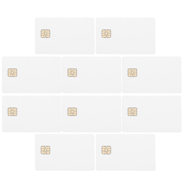 10st vitt kort med chips Ic-kort Chipkort för hotellpassagekontrollsystem As Shown 8.4X5.4cm
