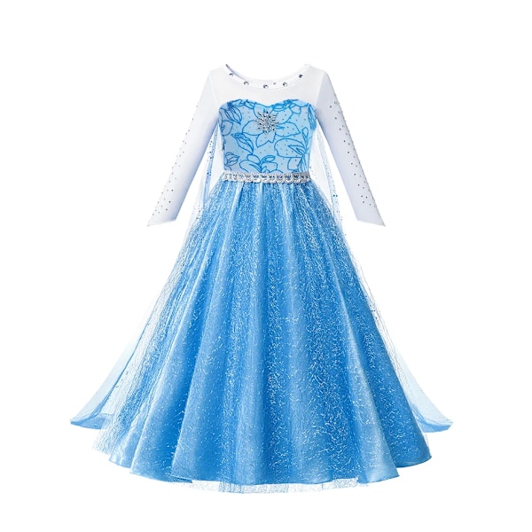 Disney Frozen Kostym Barn Elsa Prinsessa Klänning Anna Rapunzel Cosplay Kostym Baby Flickor Födelsedagsfest Kläder 2-10 År Elsa Dress 6 4 Years