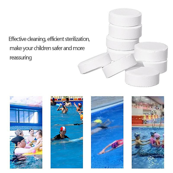 50 st/kartong klordioxidtabletter Burdesinfektionsmedel Ph Adjuster Swimming Pool Clarifier null none